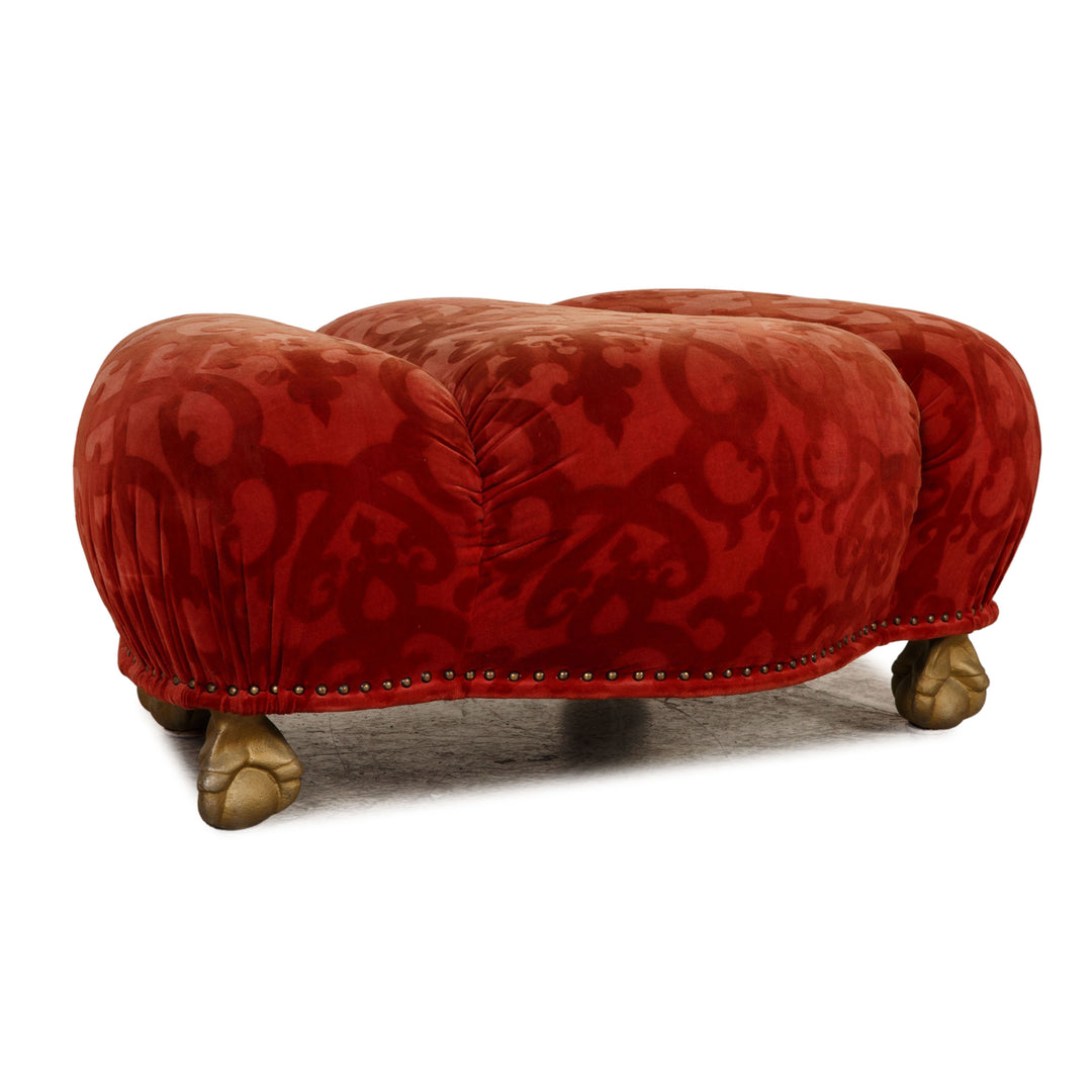 Bretz Stoff Hocker Rot