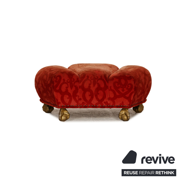 Bretz Stoff Hocker Rot