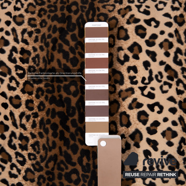 Bretz Stoff Liege Braun Leopoard Muster #14236