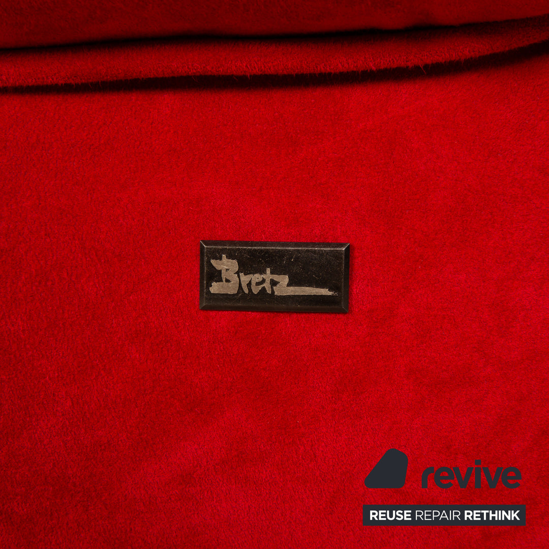 Bretz Stoff Liege Rot Recamiere