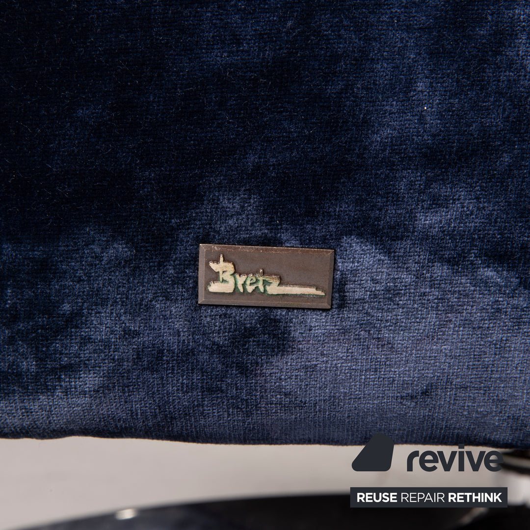 Bretz Stoff Sessel Blau Funktion Wippfunktion