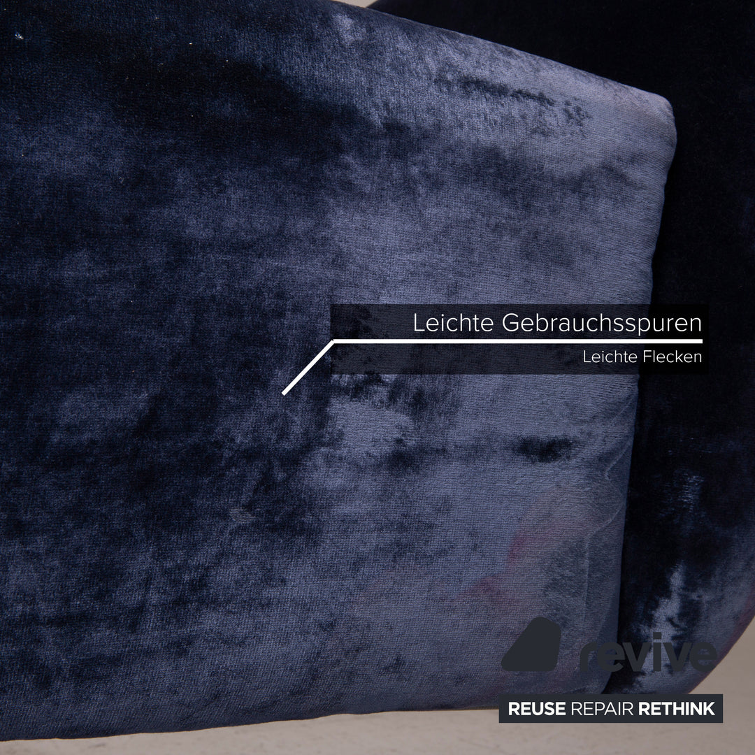 Bretz Stoff Sessel Blau Funktion Wippfunktion