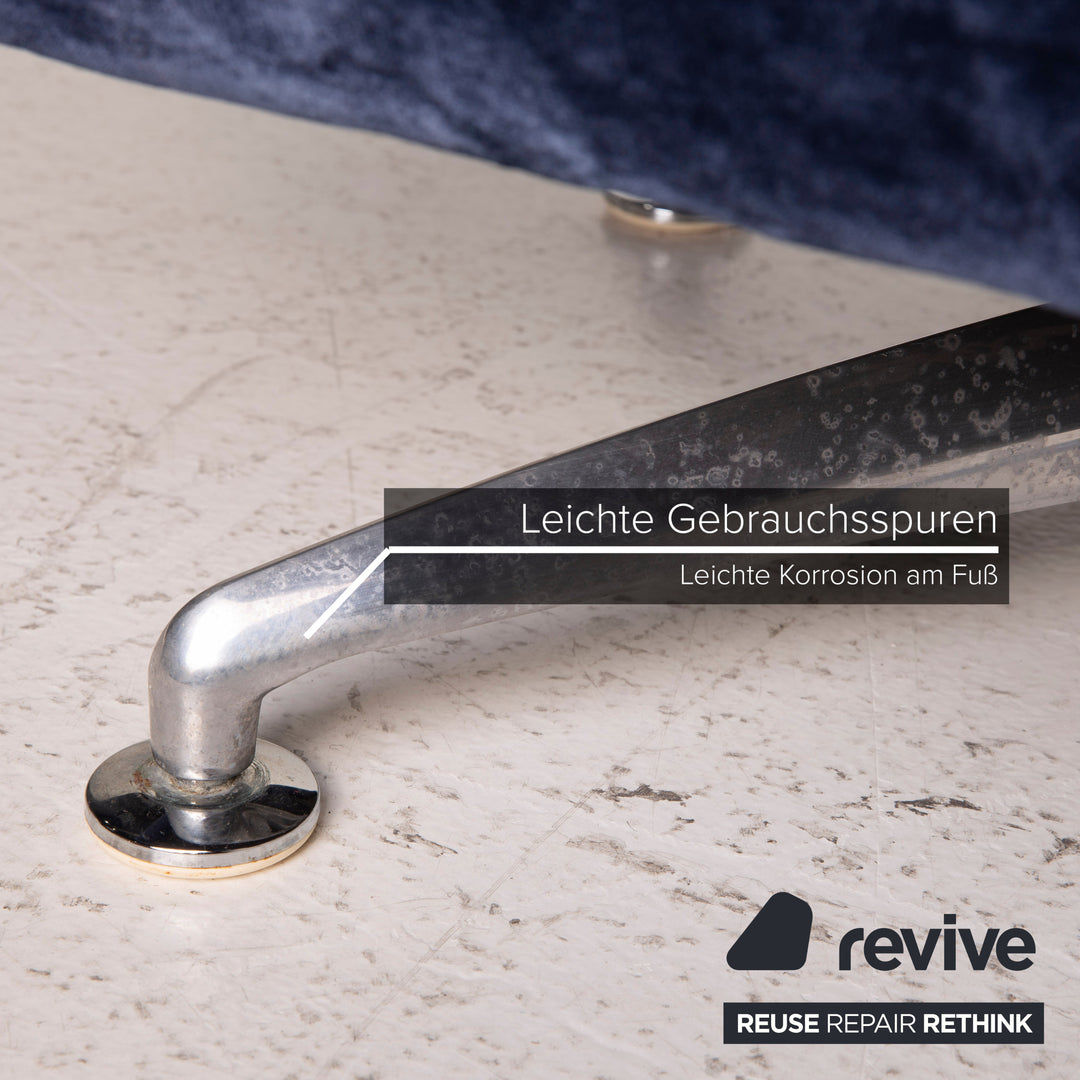 Bretz Stoff Sessel Blau Funktion Wippfunktion