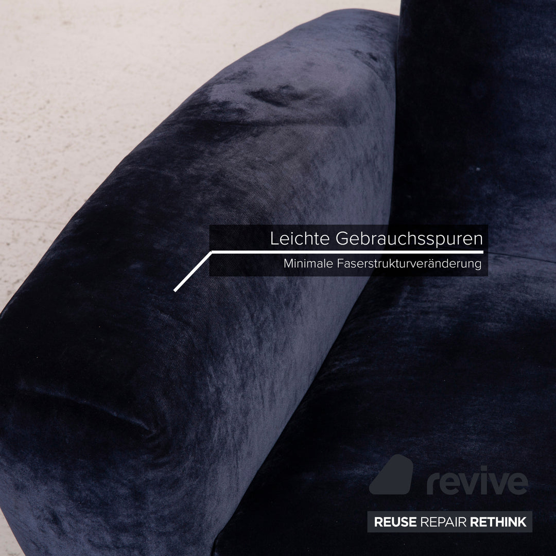 Bretz Stoff Sessel Blau Funktion Wippfunktion