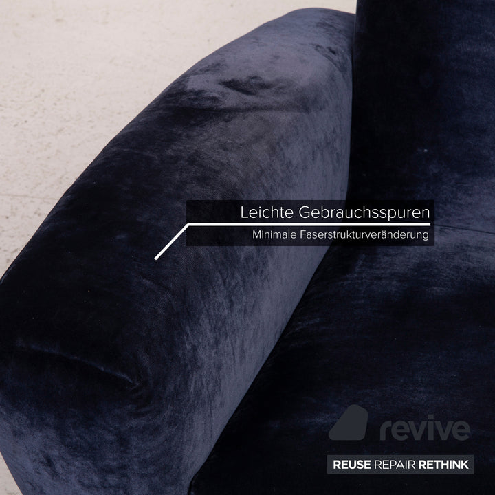 Bretz Stoff Sessel Blau Funktion Wippfunktion