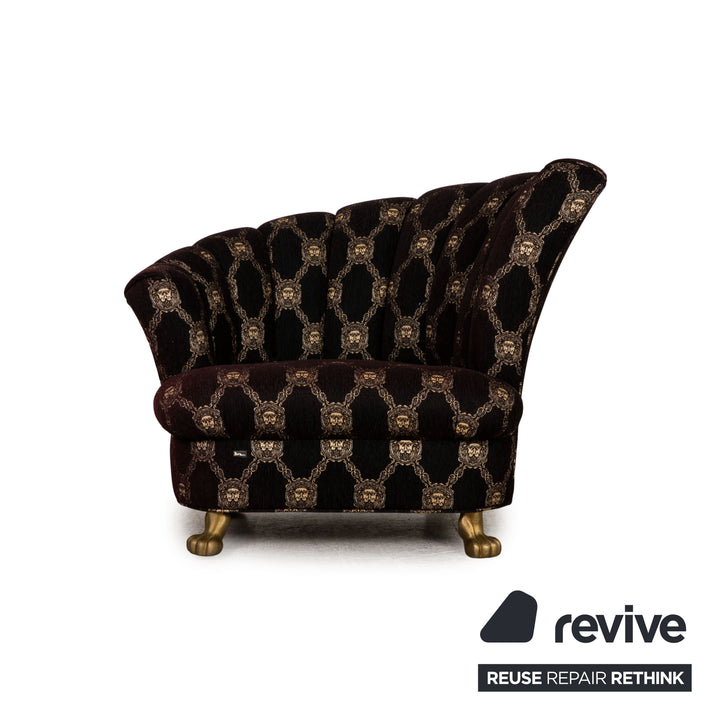 Bretz Stoff Sessel Braun Muster