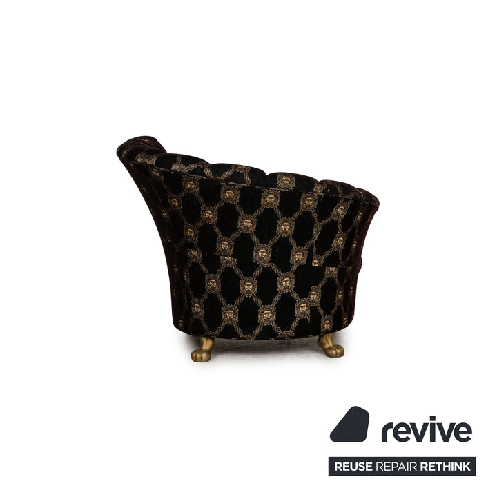 Bretz Stoff Sessel Braun Muster