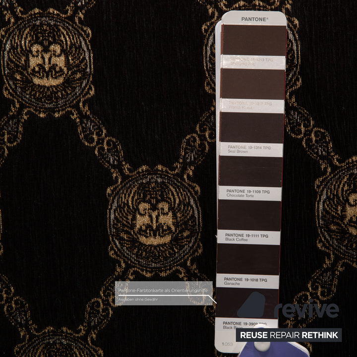 Bretz Stoff Sessel Braun Muster