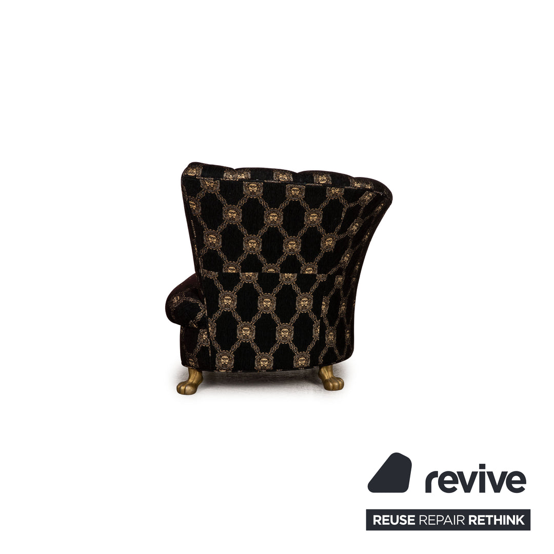 Bretz Stoff Sessel Braun Muster