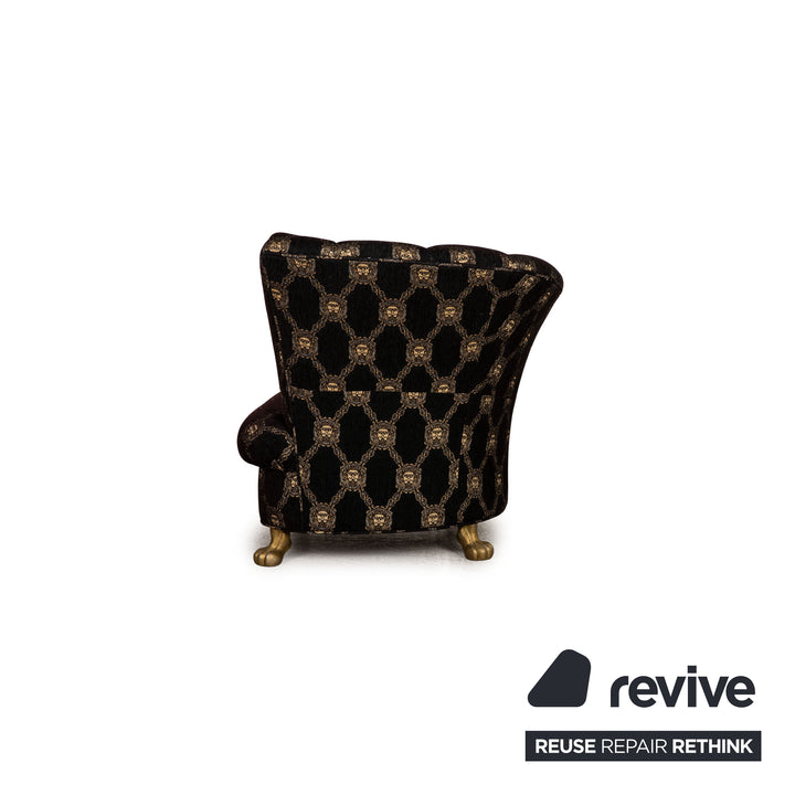 Bretz Stoff Sessel Braun Muster