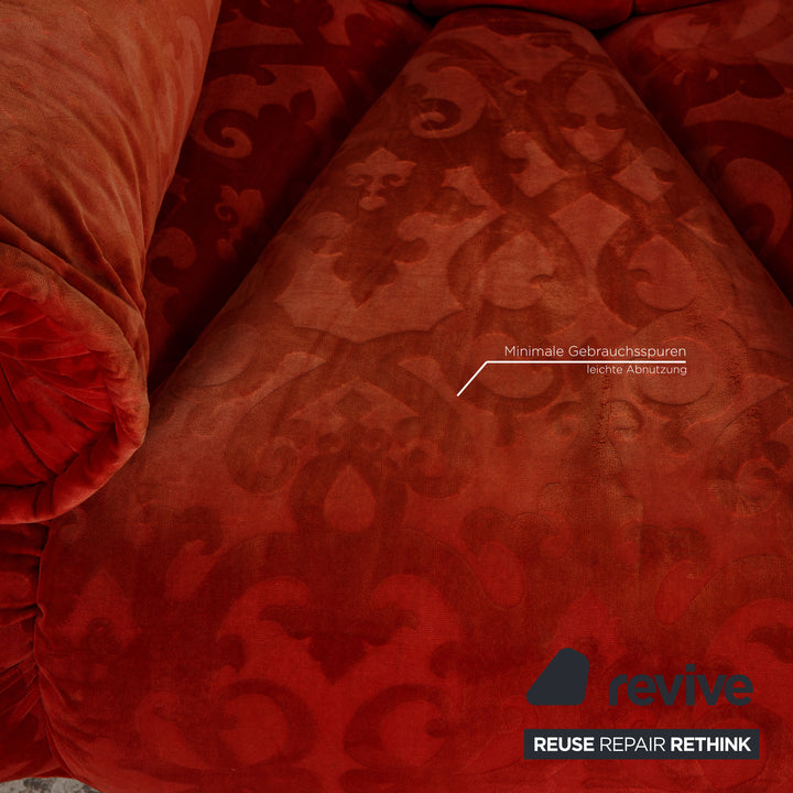 Bretz Stoff Sessel Rot