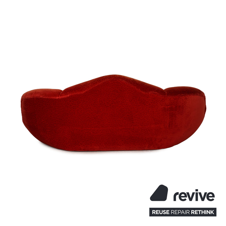 Bretz Stoff Sofa Orange Zweisitzer Couch