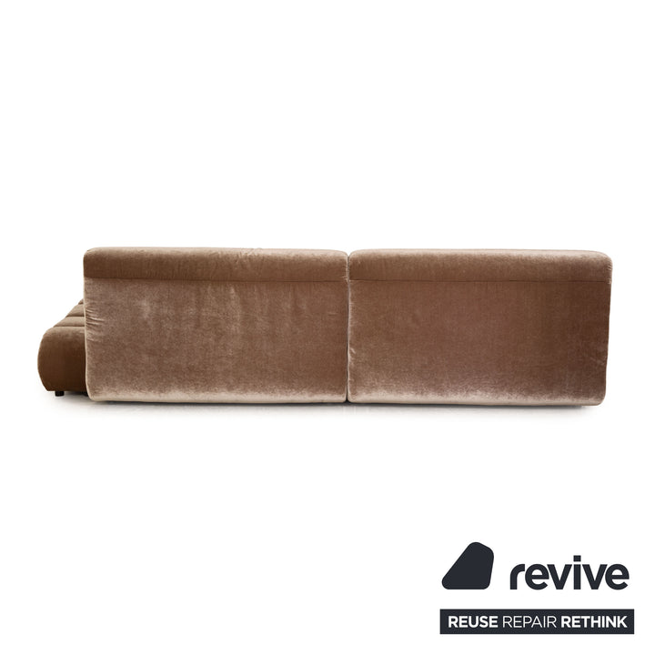 Bretz Wave Stoff Viersitzer Braun Sofa Couch