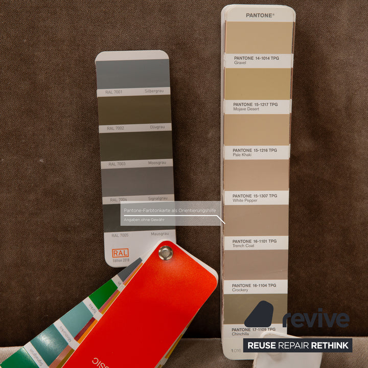 Bretz Wave Stoff Viersitzer Braun Sofa Couch