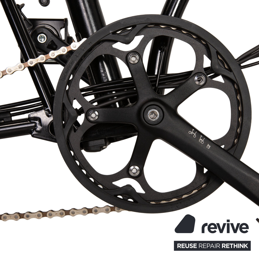 Brompton Electric C Line 2022 Aluminium E-City-Bike Schwarz Fahrrad Klapprad