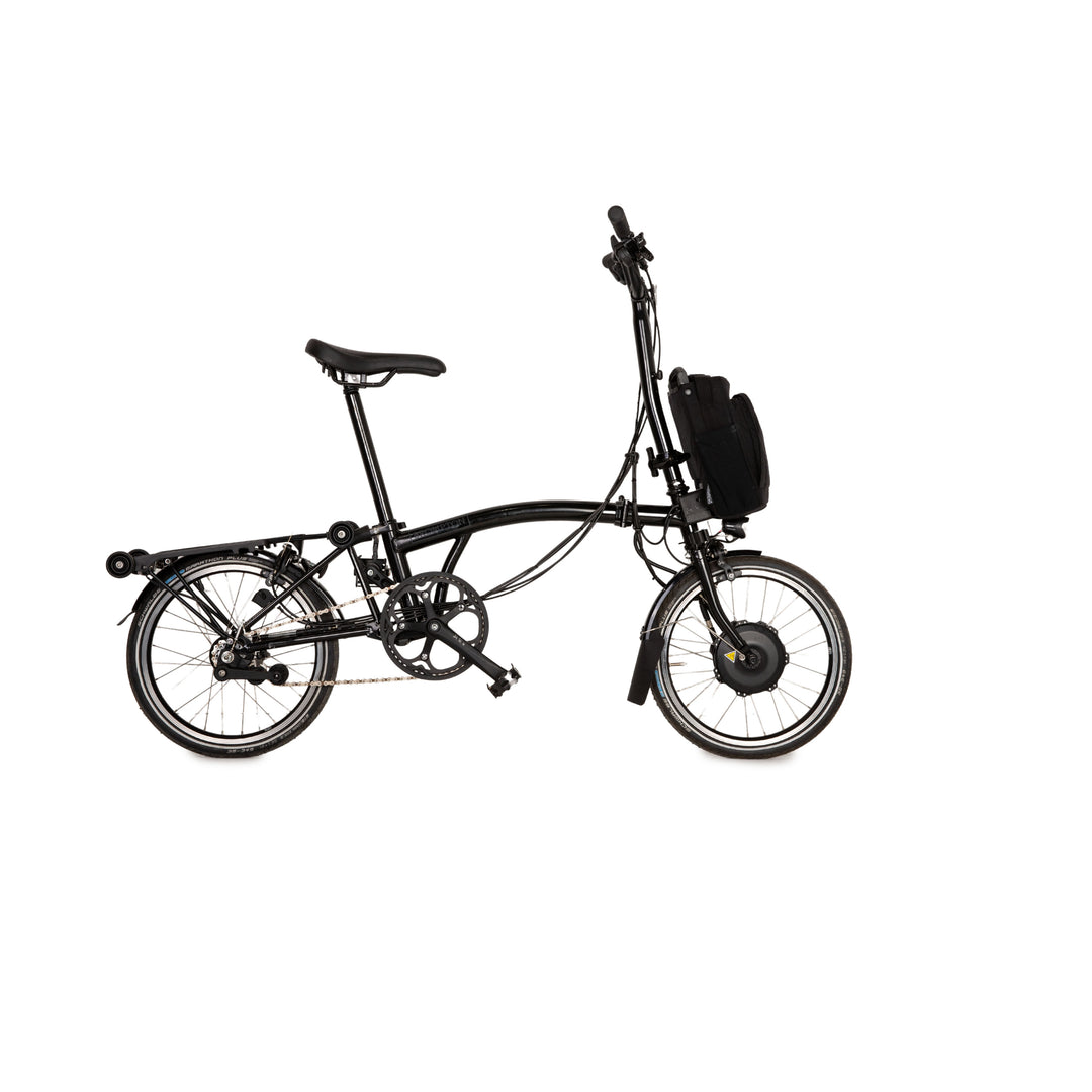 Brompton Electric C Line 2022 Aluminium E-City-Bike Schwarz Fahrrad Klapprad