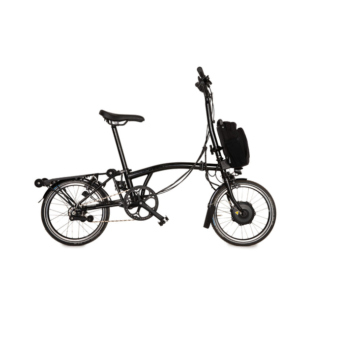 Brompton Electric C Line 2022 Aluminium E-City-Bike Schwarz Fahrrad Klapprad