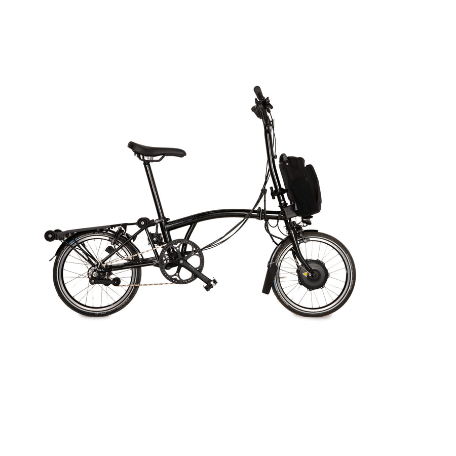 Brompton Electric C Line 2022 Aluminium E-City-Bike Schwarz Fahrrad Klapprad