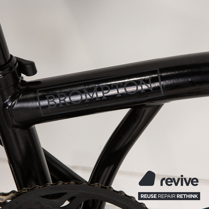 Brompton Electric C Line 2022 Aluminium E-City-Bike Schwarz Fahrrad Klapprad