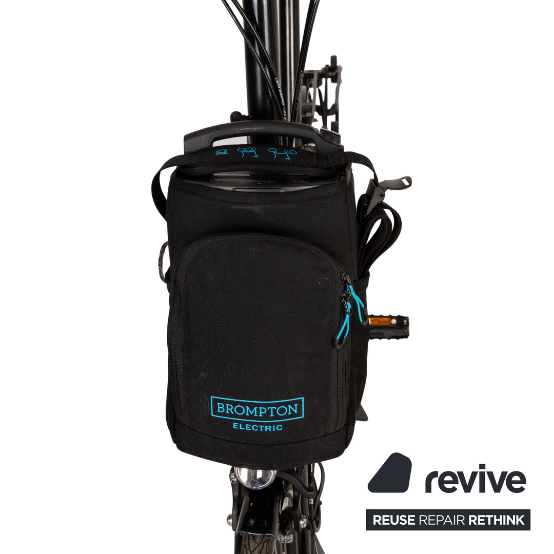 Brompton Electric C Line 2022 Aluminium E-City-Bike Schwarz Fahrrad Klapprad