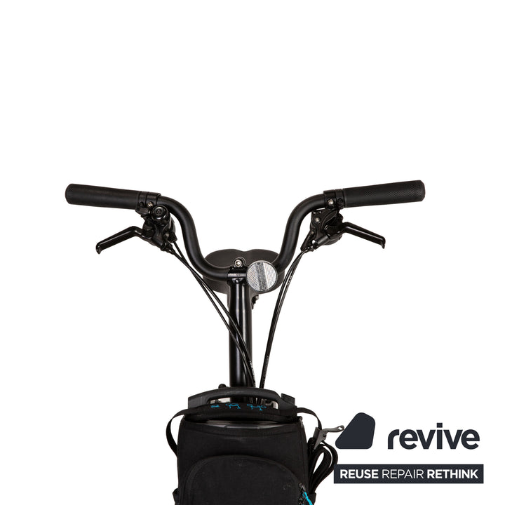 Brompton Electric C Line 2022 Aluminium E-City-Bike Schwarz Fahrrad Klapprad