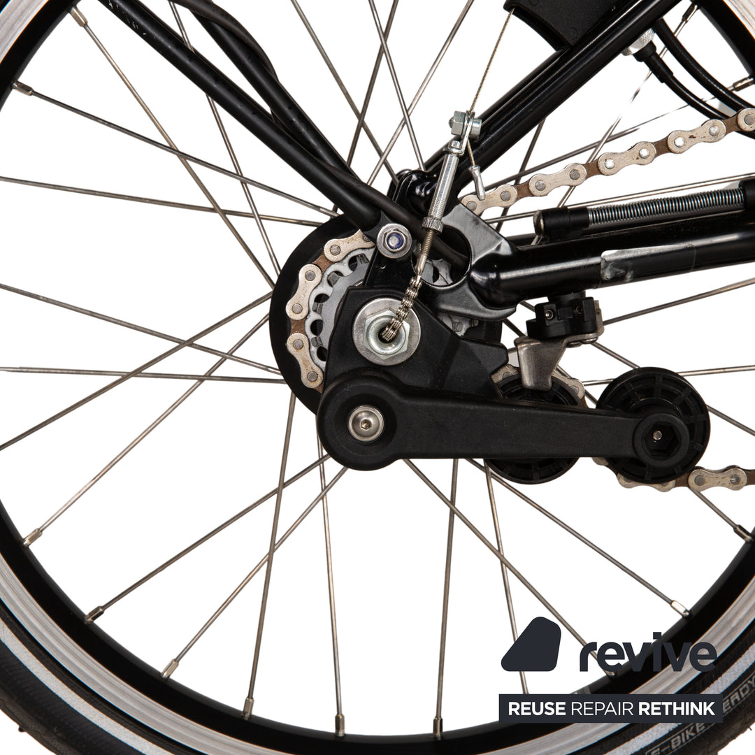 Brompton Electric C Line 2022 Aluminium E-City-Bike Schwarz Fahrrad Klapprad