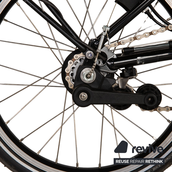 Brompton Electric C Line 2022 Aluminium E-City-Bike Schwarz Fahrrad Klapprad