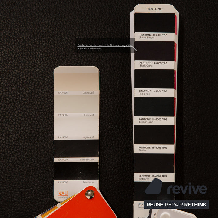 Brühl Alba Leder Hocker Schwarz