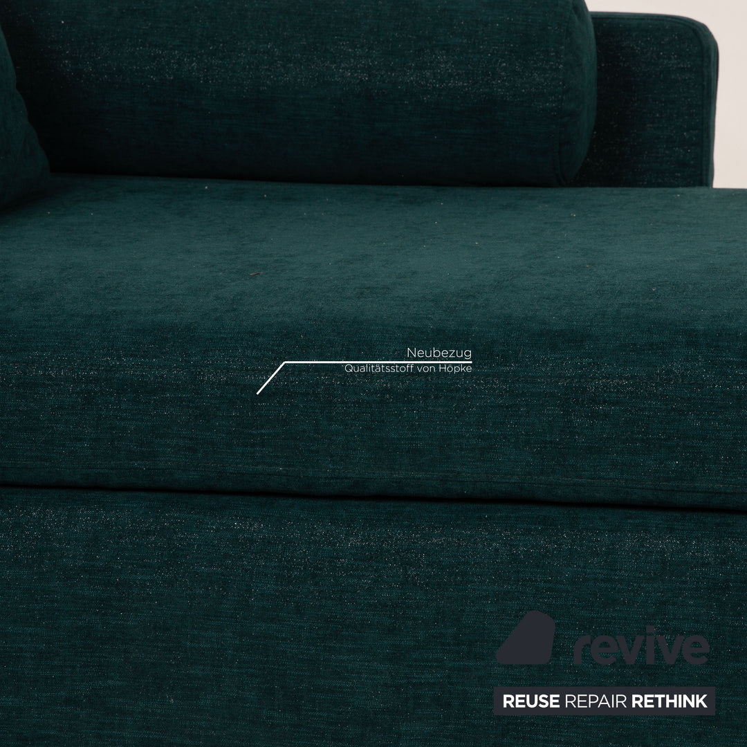 Brühl Alba Stoff Liege Grün Sofa Couch Longchair Funktion Neubezug