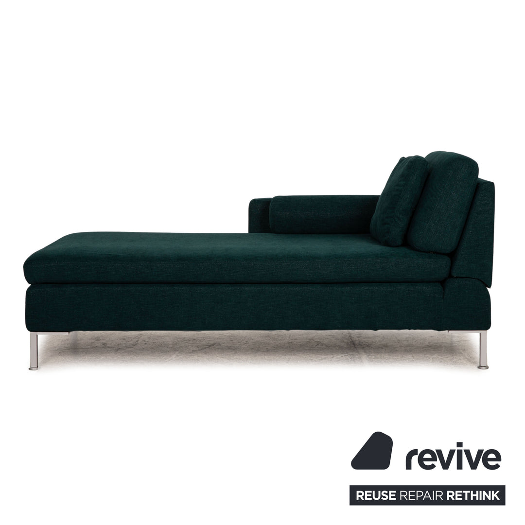 Brühl Alba Stoff Liege Grün Sofa Couch Longchair Funktion Neubezug