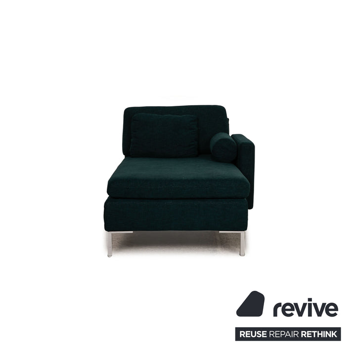 Brühl Alba Stoff Liege Grün Sofa Couch Longchair Funktion Neubezug