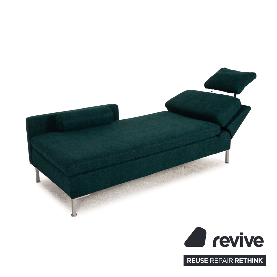 Brühl Alba Stoff Liege Grün Sofa Couch Longchair Funktion Neubezug