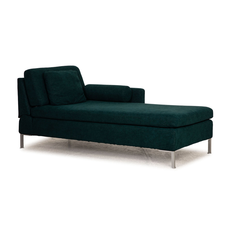 Brühl Alba Stoff Liege Grün Sofa Couch Longchair Funktion Neubezug