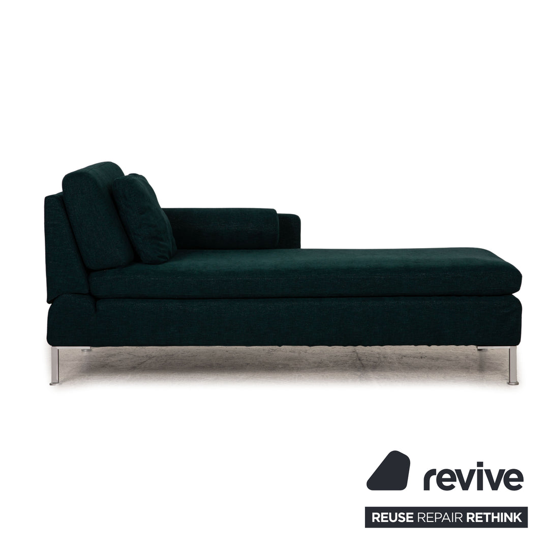 Brühl Alba Stoff Liege Grün Sofa Couch Longchair Funktion Neubezug