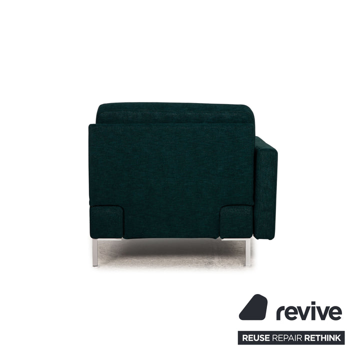 Brühl Alba Stoff Liegen Garnitur Grün Sofa Couch Longchair Funktion Neubezug