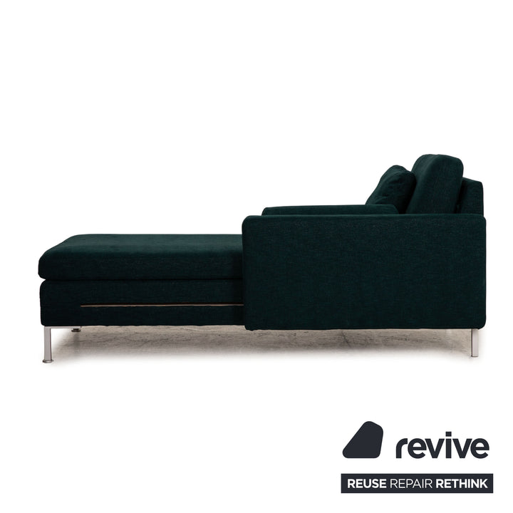 Brühl Alba Stoff Liegen Garnitur Grün Sofa Couch Longchair Funktion Neubezug