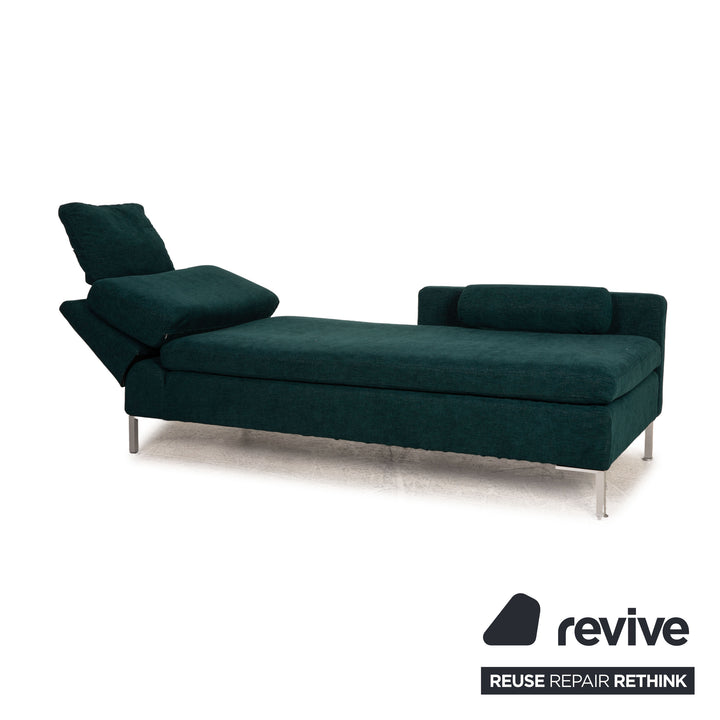 Brühl Alba Stoff Liegen Garnitur Grün Sofa Couch Longchair Funktion Neubezug