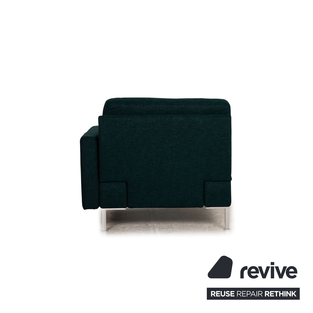 Brühl Alba Stoff Liegen Garnitur Grün Sofa Couch Longchair Funktion Neubezug