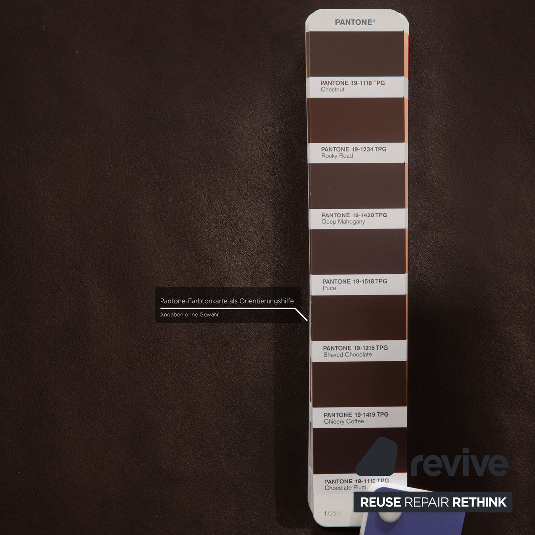 Brühl Amber Leder Dreisitzer Braun Sofa Couch Funktion