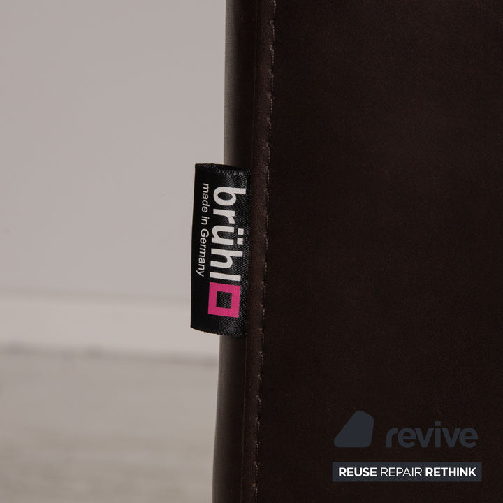 Brühl Amber Leder Dreisitzer Braun Sofa Couch Funktion