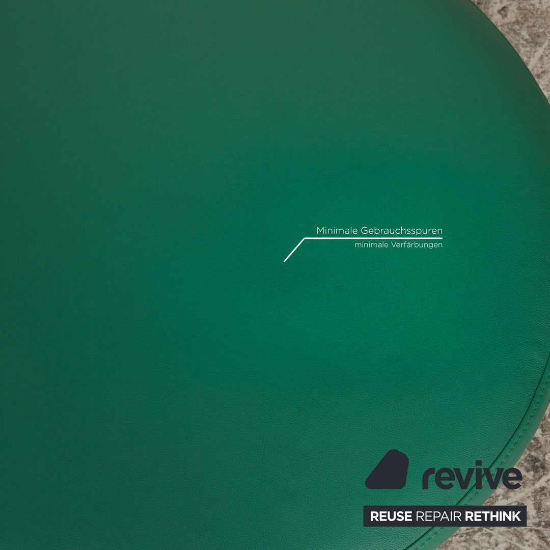 Brühl Big Arm Leder Sessel Grün Drehfunktion