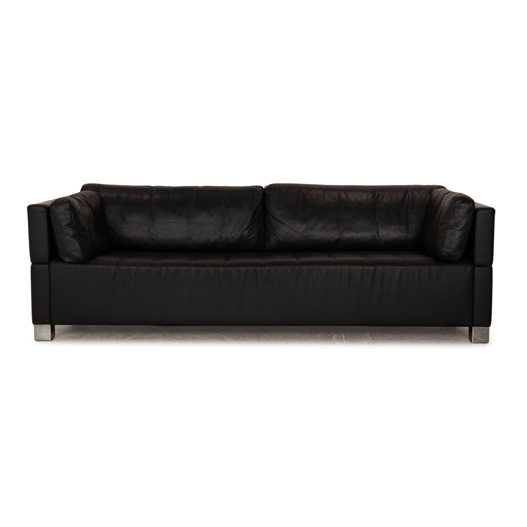 Brühl Carrée Leder Dreisitzer Dunkelblau Blau Sofa Couch