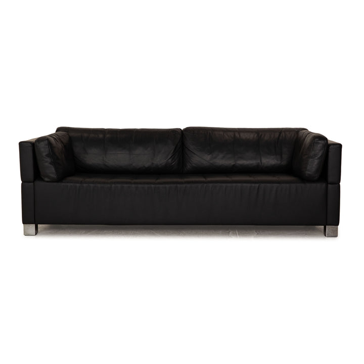 Brühl Carrée Leder Dreisitzer Dunkelblau Blau Sofa Couch