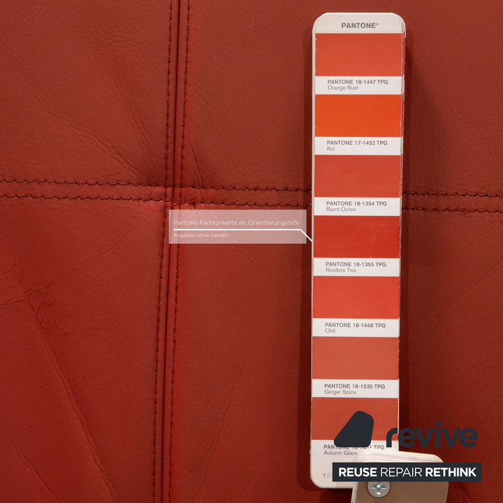 Brühl Carrée Leder Sessel Orange