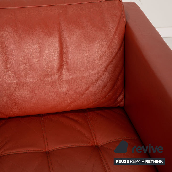 Brühl Carrée Leder Sessel Orange