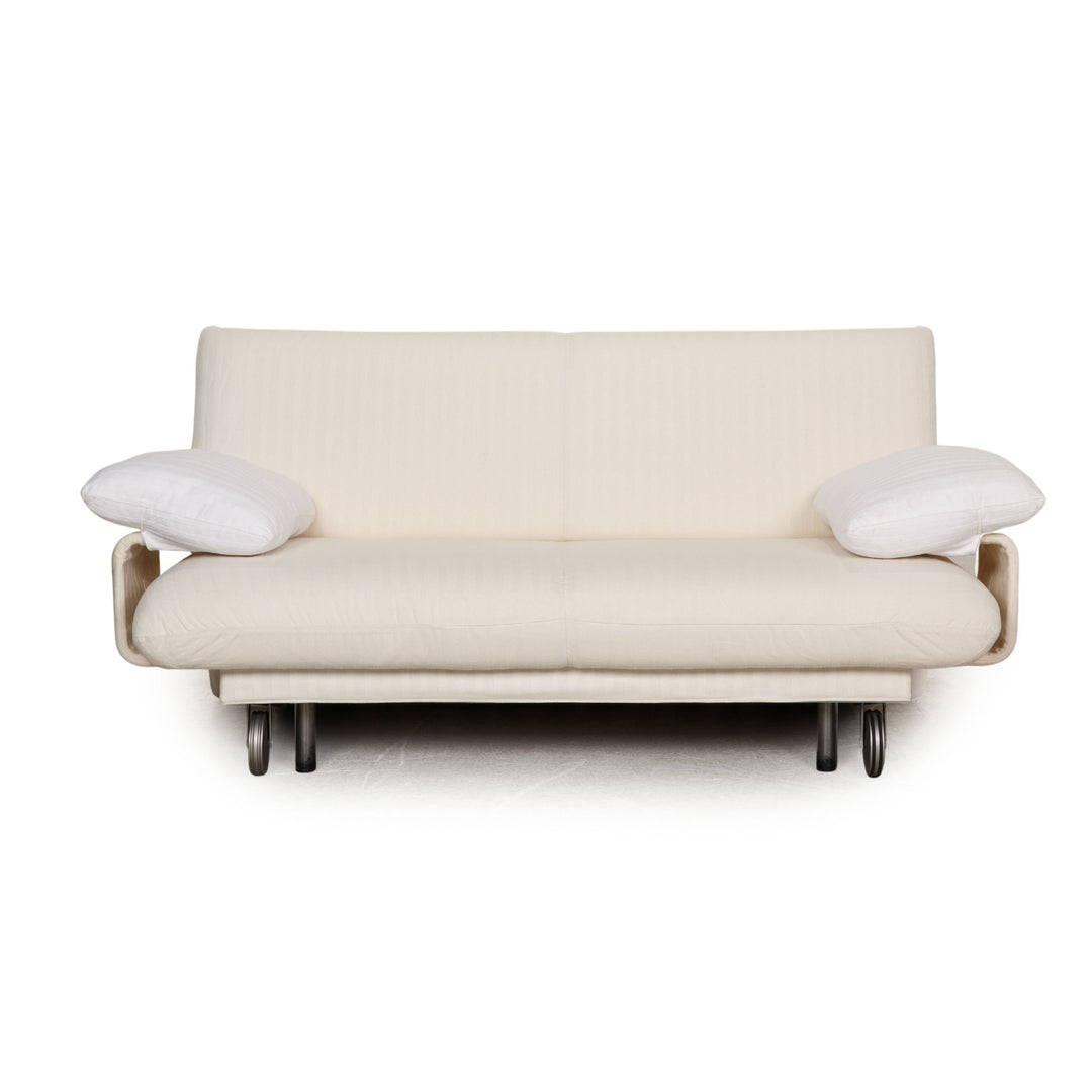 Brühl Collection Campus de Luxe Stoff Sofa Creme Zweisitzer Schlaffunktion