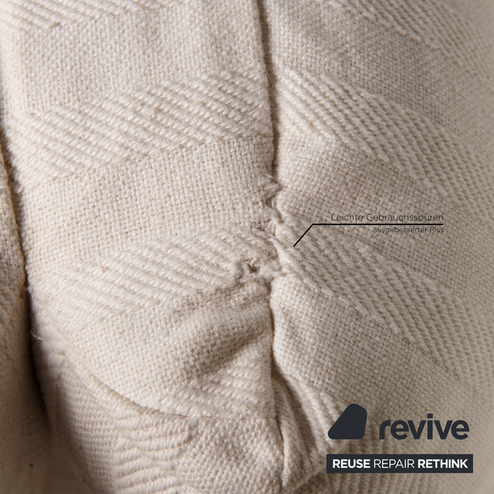 Brühl Collection Campus de Luxe Stoff Sofa Creme Zweisitzer Schlaffunktion