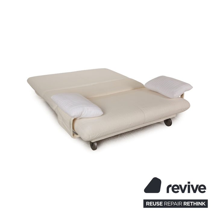 Brühl Collection Campus de Luxe Stoff Sofa Creme Zweisitzer Schlaffunktion