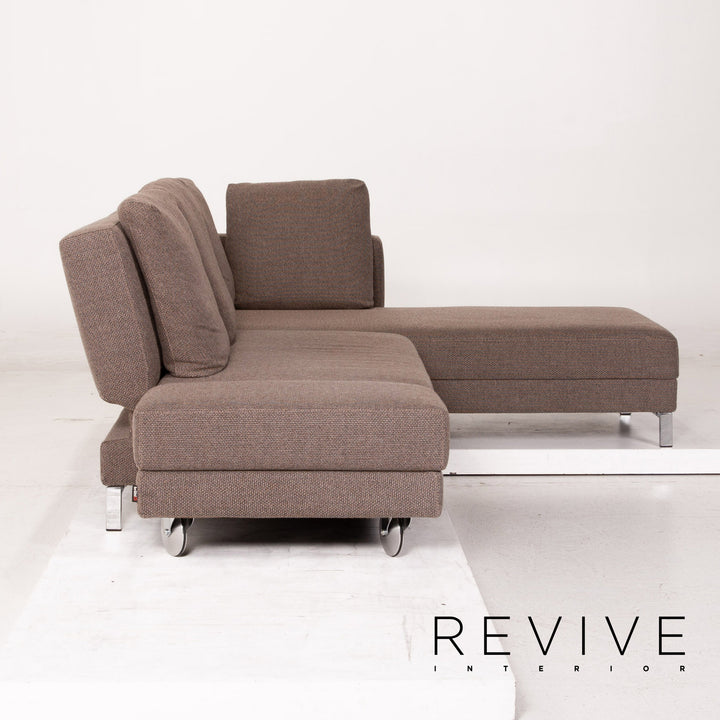 Brühl Collection Four Two Stoff Ecksofa Braun Funktion Schlafsofa Couch Schlaffunktion