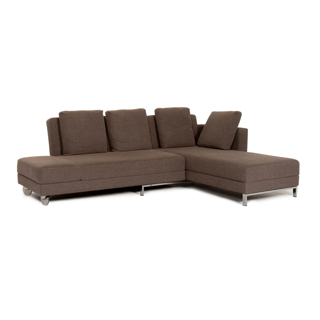 Brühl Collection Four Two Stoff Ecksofa Braun Funktion Schlafsofa Couch Schlaffunktion